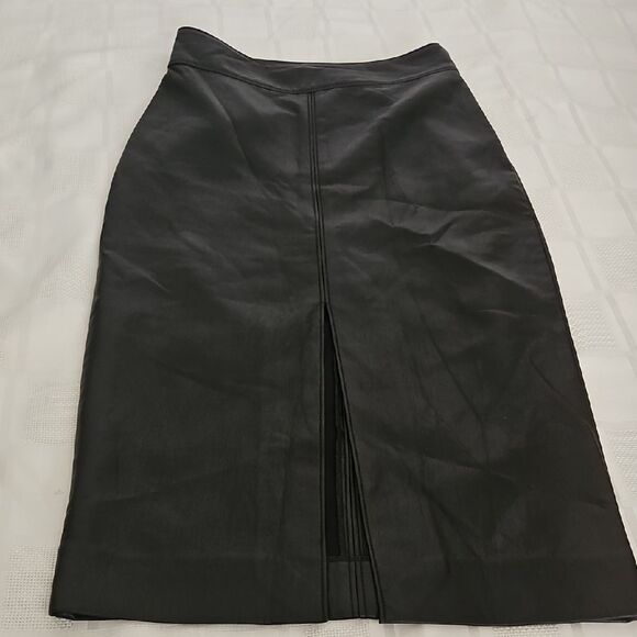 Babaton Black Midi Pencil Skirt with Slit - Picture 13 of 16